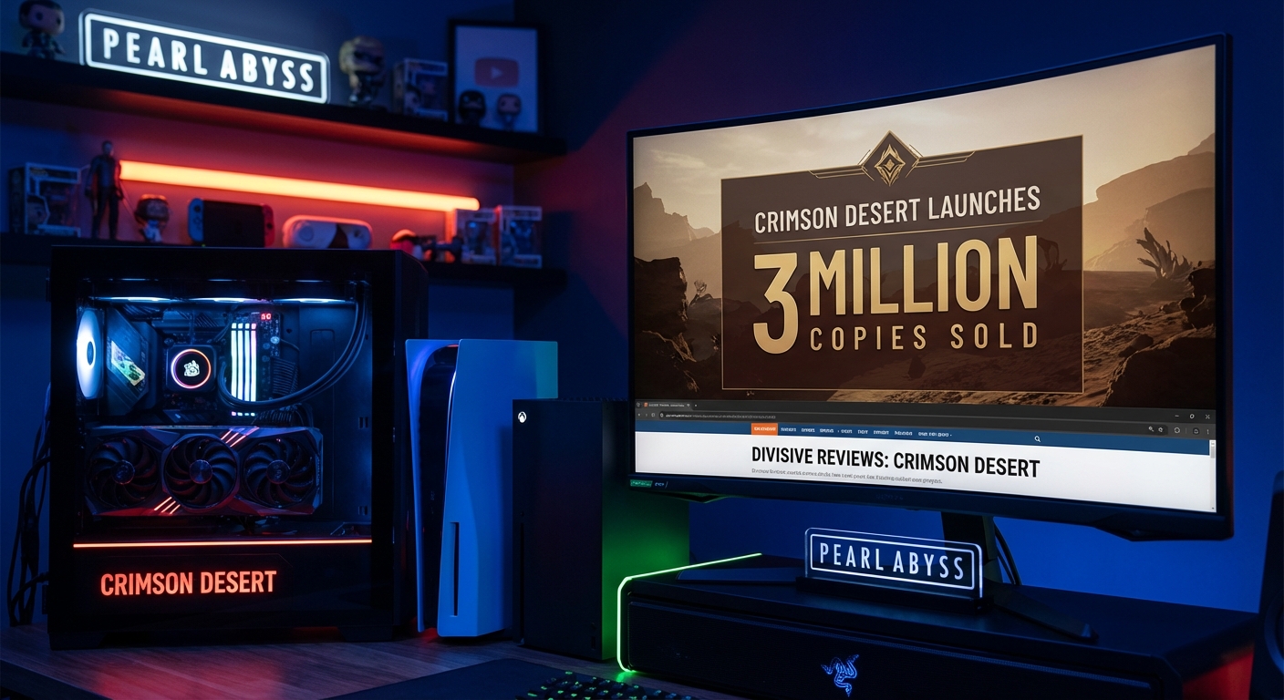 Crimson Desert open world RPG launch on PS5 Xbox and PC