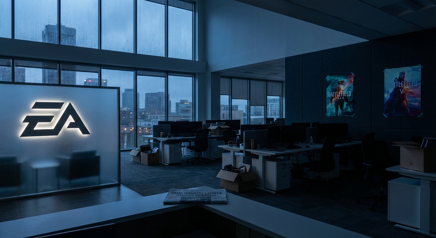 First-person shooter gaming scene representing Battlefield 6