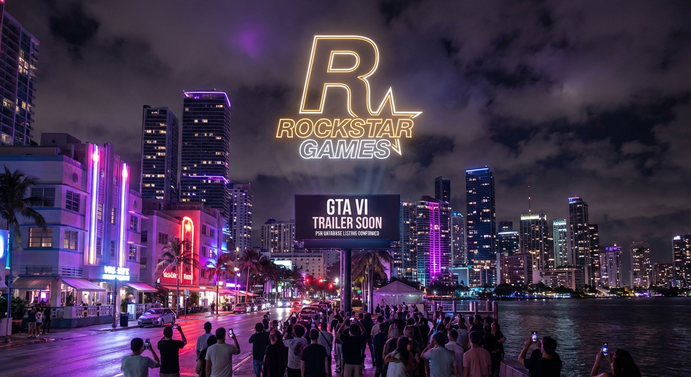 City skyline at night representing GTA 6 trailer speculation