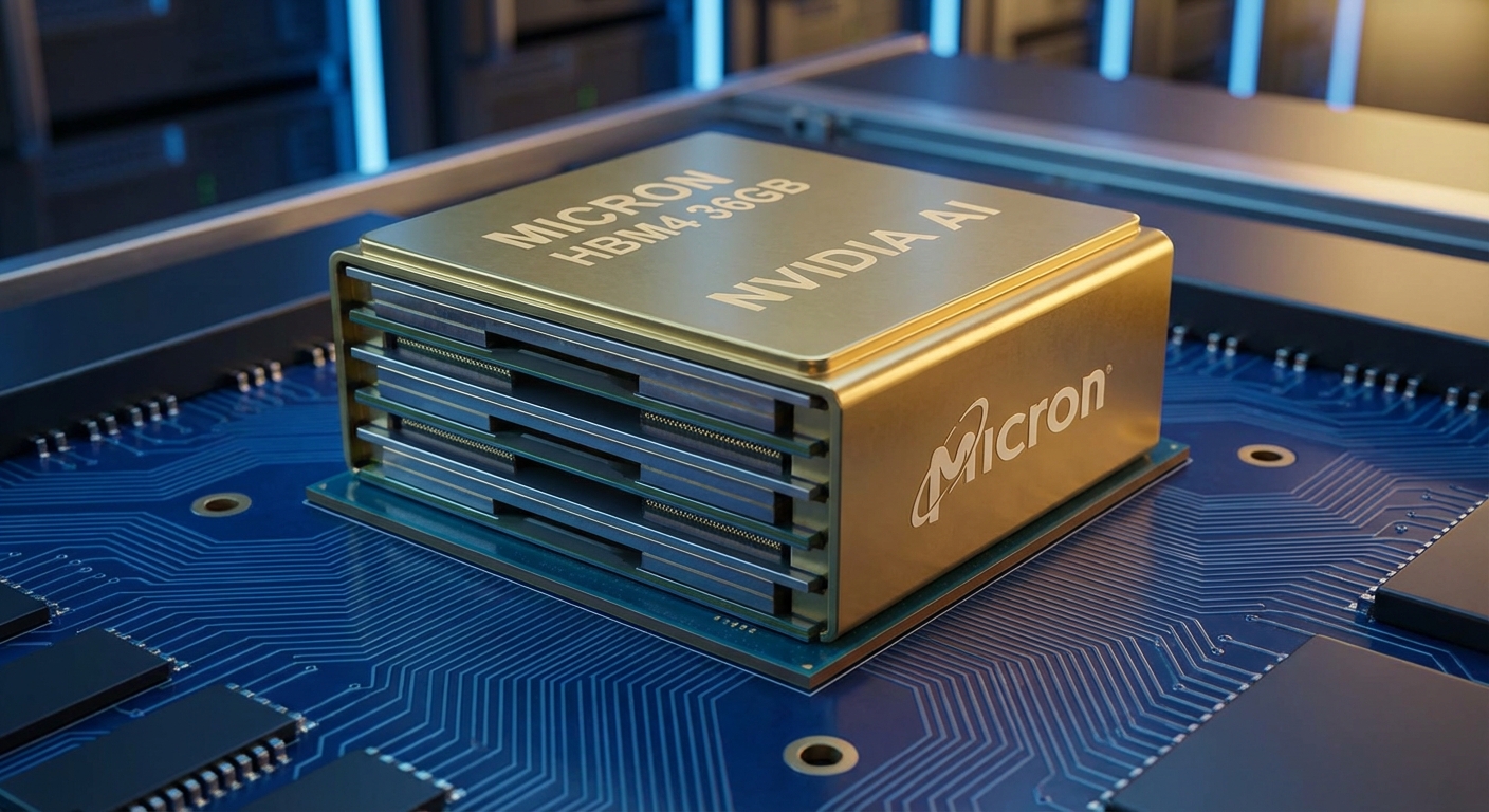 Memory chip stacking representing HBM4 production