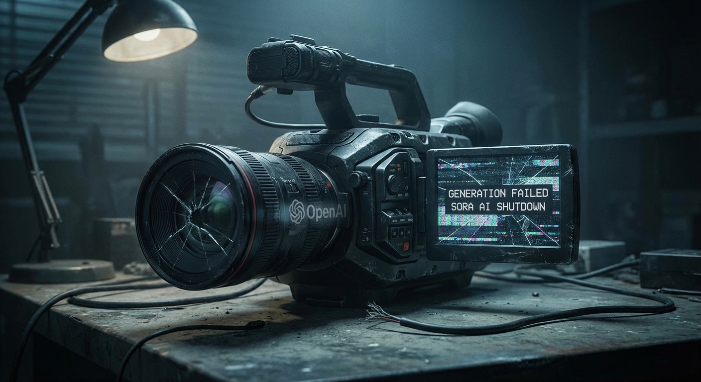 AI video generation concept representing OpenAI Sora shutdown