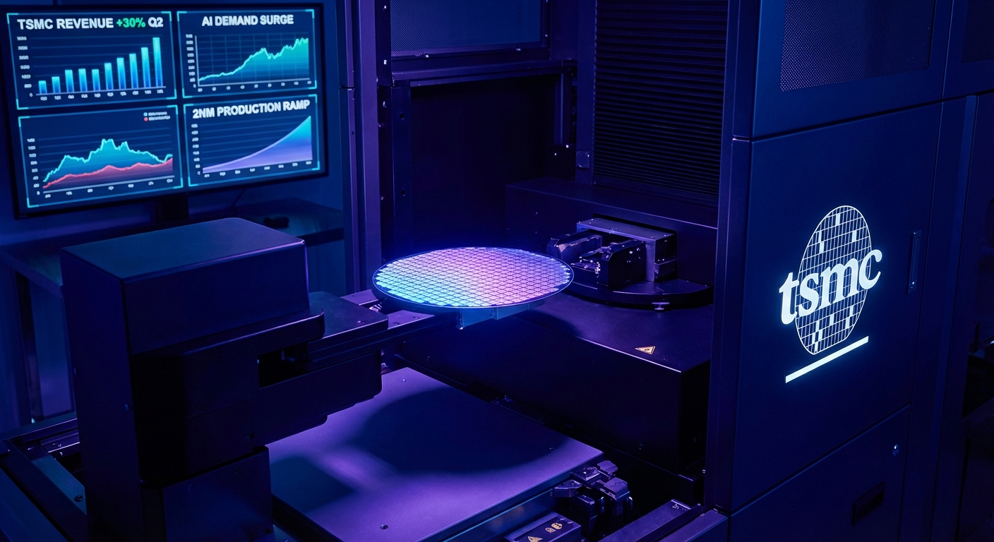 TSMC Taiwan semiconductor wafer fabrication facility with advanced 2nm process node production lines